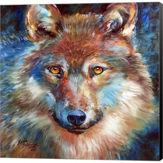 Marcia Baldwin 'Timber Wolf Abstract' Canvas Art