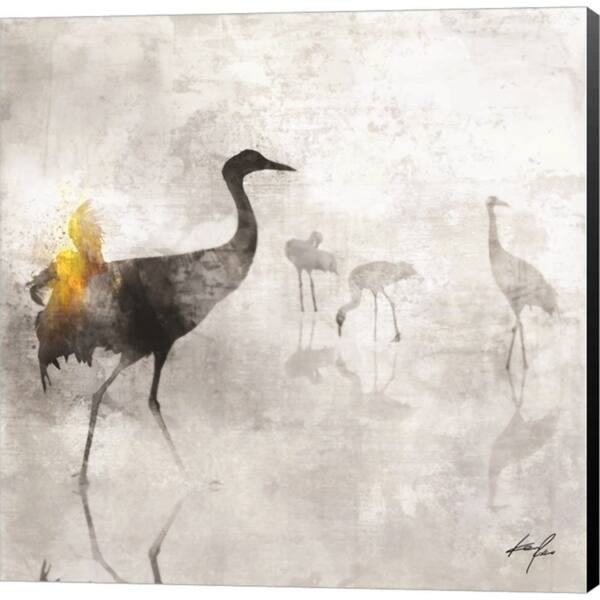 Ken Roko Ken Roko 'Dance of Cranes' Canvas Art - Bed Bath & Beyond - 29229333