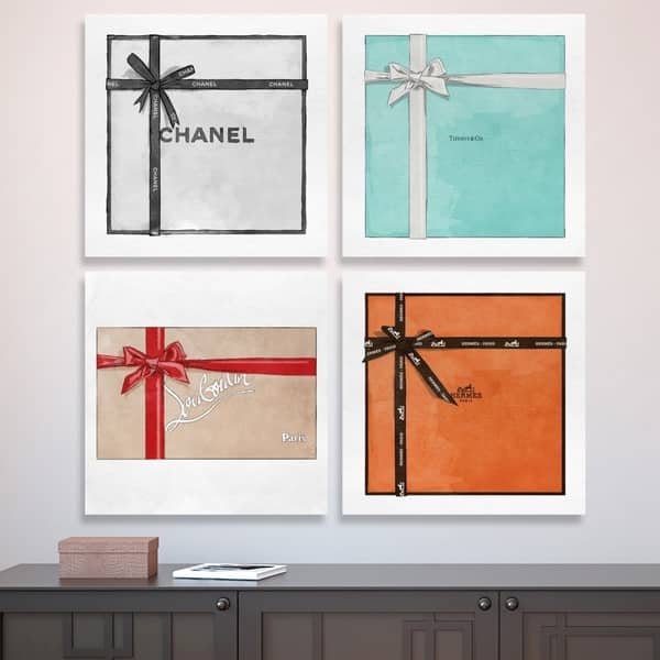 Oliver Gal 'Couture Gift Set of 4'' Fashion and Glam Wall Art