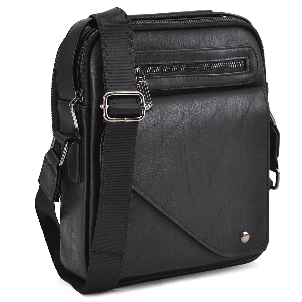 lightweight leather messenger bag