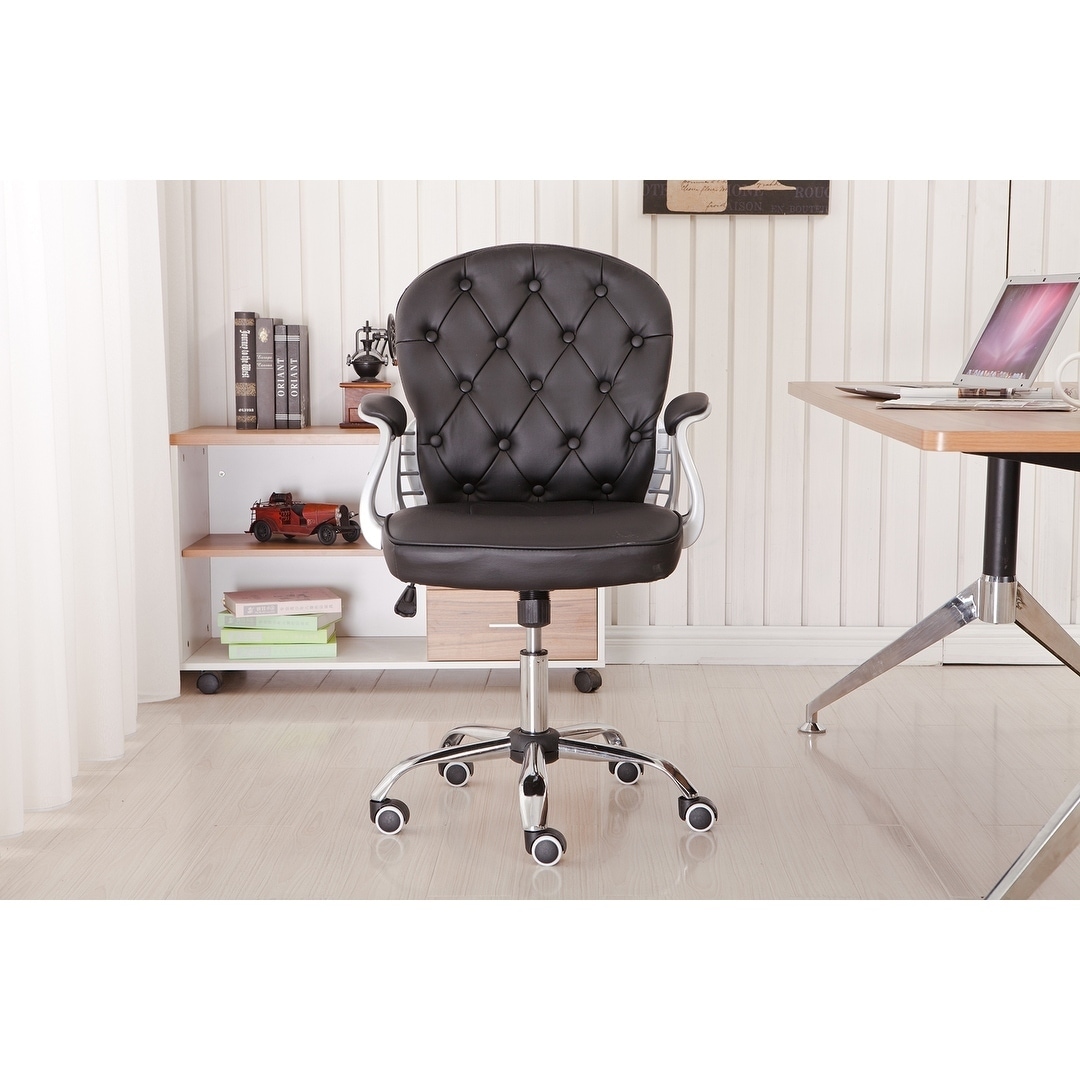 Porthos Home Wylder 360? Swivel Office Chair, PU Leather Upholstery -  Overstock - 29234365