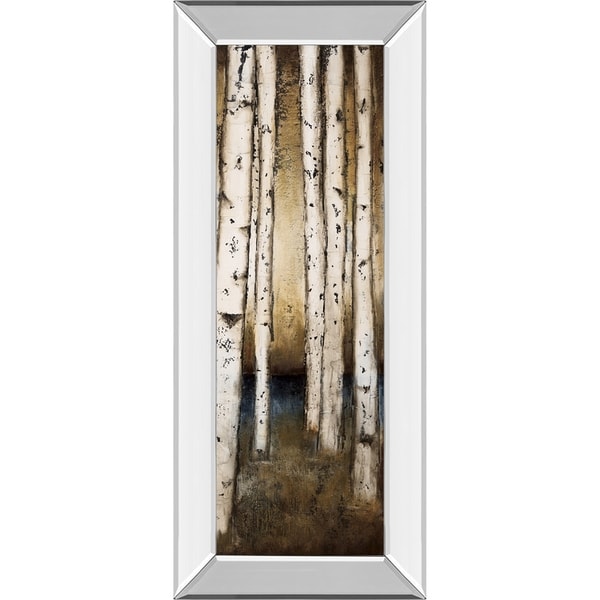 18 in. x 42 in. "Birch Landing III" By St Germain Mirror Framed Print Wall Art