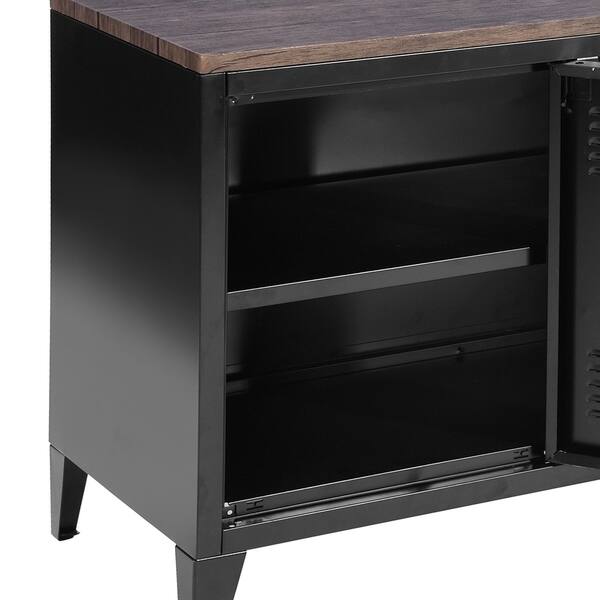 Shop Carbon Loft Guldur Metal Storage Cabinet Tv Stand On Sale