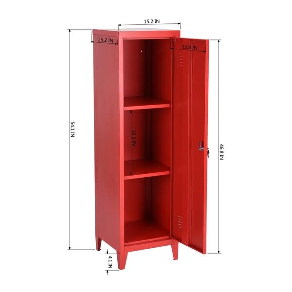 Shop Carbon Loft Naur 1 Door Wardrobe Metal Storage Cabinet On