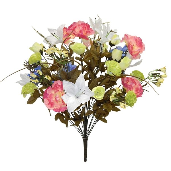 25" tall mixed flower bouquet