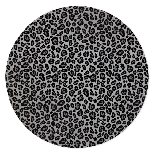 LEOPARD PRINT BLACK Area Rug By Kavka Designs