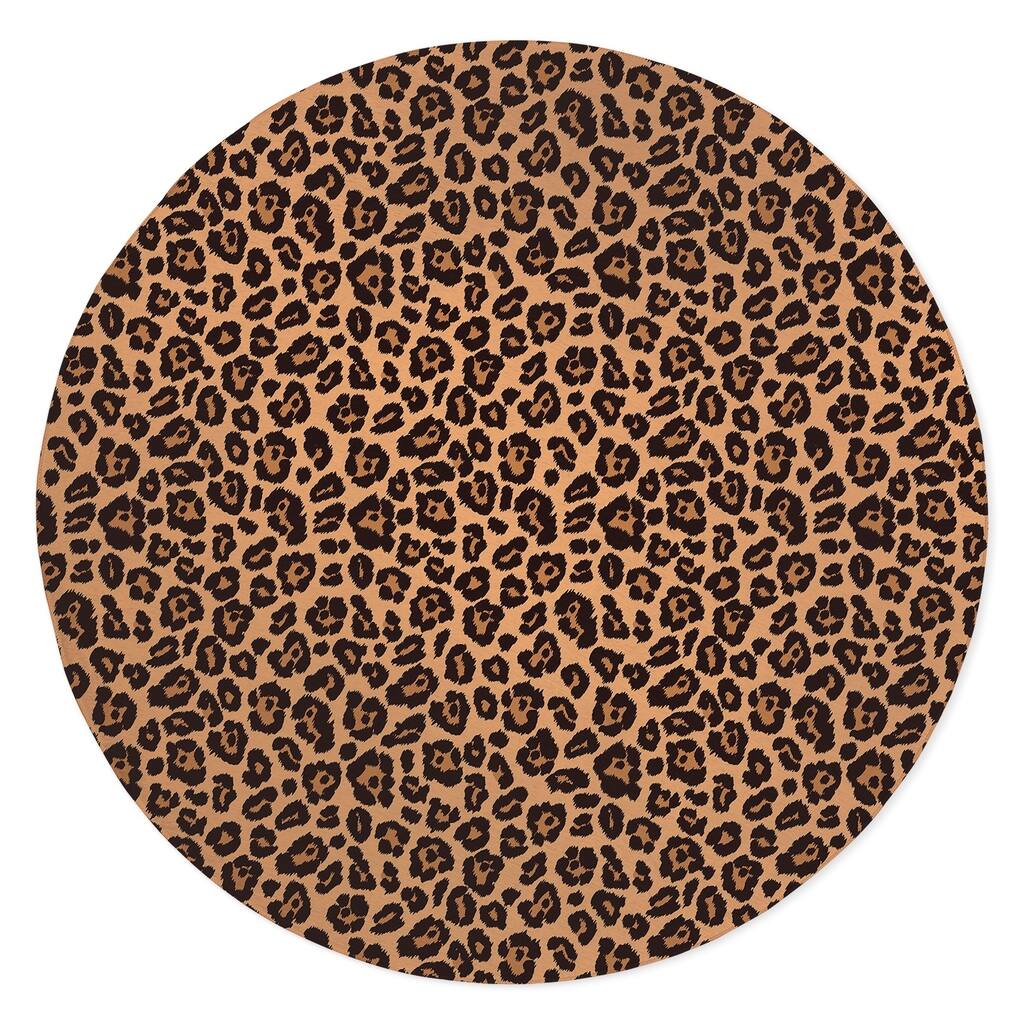 LEOPARD PRINT NATURAL Area Rug by Kavka Designs