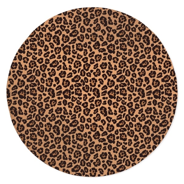 LEOPARD PRINT NATURAL Area Rug By Kavka Designs