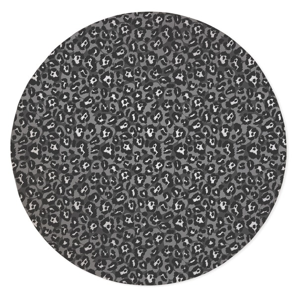 LEOPARD PRINT GREY Area Rug By Kavka Designs