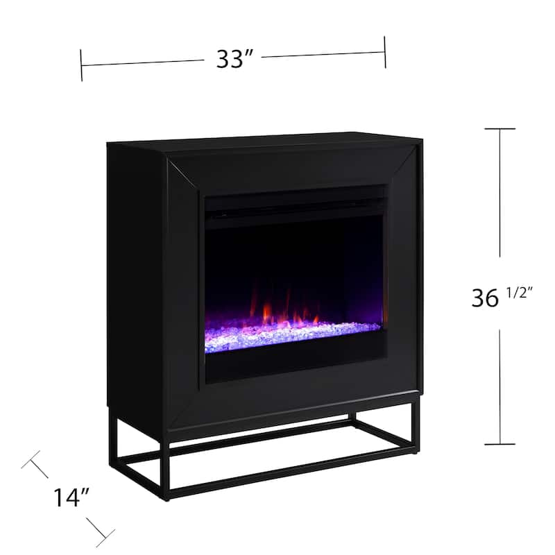 SEI Furniture Francis Contemporary Color Changing LED Fireplace
