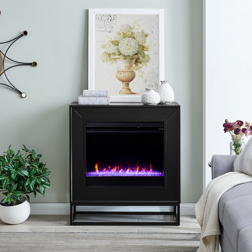 SEI Furniture Francis Contemporary Color Changing LED Fireplace