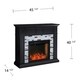 preview thumbnail 10 of 11, SEI Furniture Dre Contemporary Black Alexa Enabled Smart Fireplace