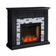 preview thumbnail 2 of 11, SEI Furniture Dre Contemporary Black Alexa Enabled Smart Fireplace
