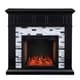 preview thumbnail 3 of 11, SEI Furniture Dre Contemporary Black Alexa Enabled Smart Fireplace