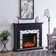 preview thumbnail 1 of 11, SEI Furniture Dre Contemporary Black Alexa Enabled Smart Fireplace