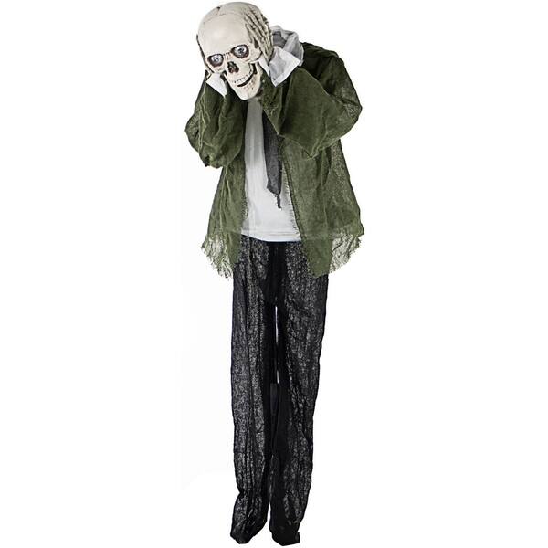Shop Life Size Animated Headless Man Prop Holding Talking Skull
