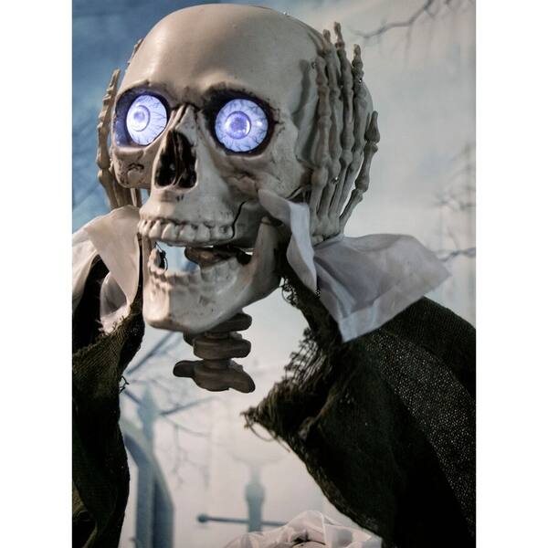 Shop Life Size Animated Headless Man Prop Holding Talking Skull