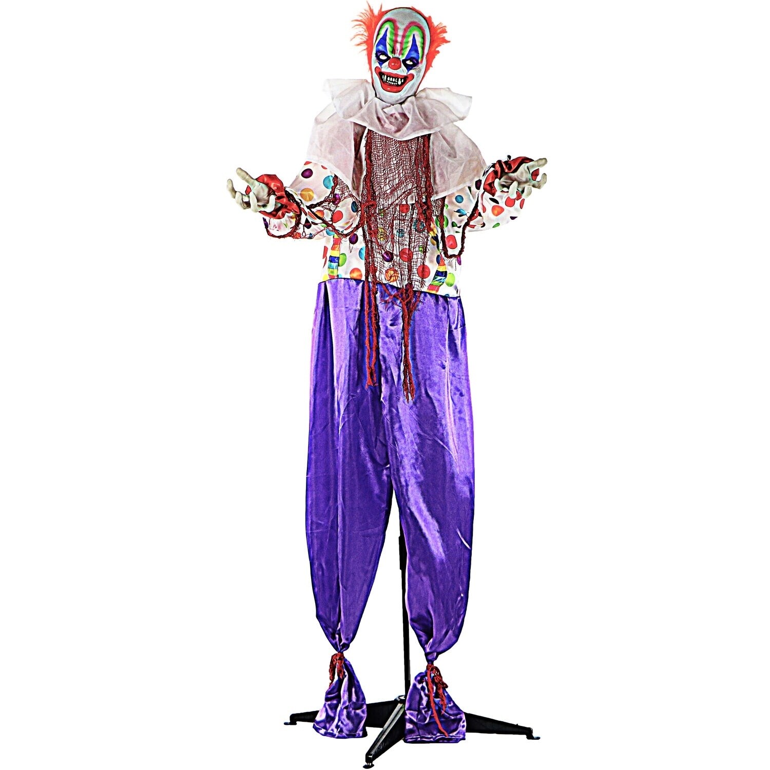 Shop Life Size Animated Scary Talking Clown Prop W Flashing Red