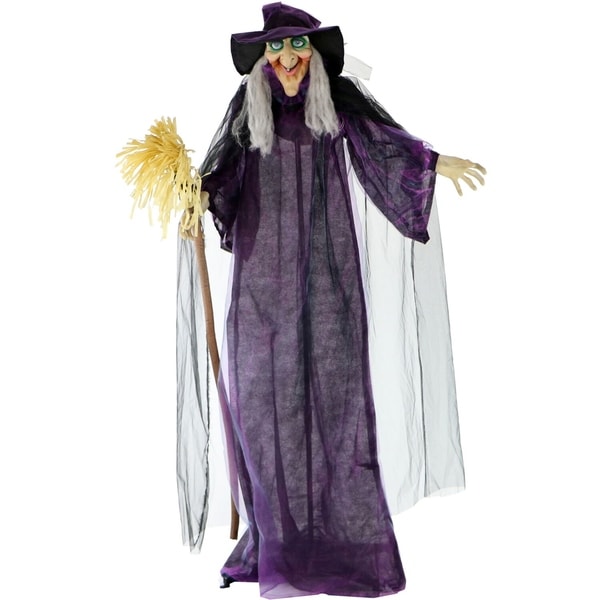 Shop Life-Size Animated Talking Witch w/ Broomstick & Rotating Body for ...