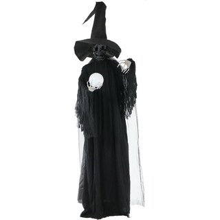 Shop Life-Size Animated Talking Witch Prop w/ Skull & Rotating Body for ...