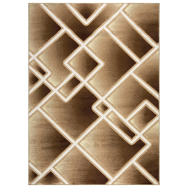Bella Collection Modern Geometric Abstract Area Rug