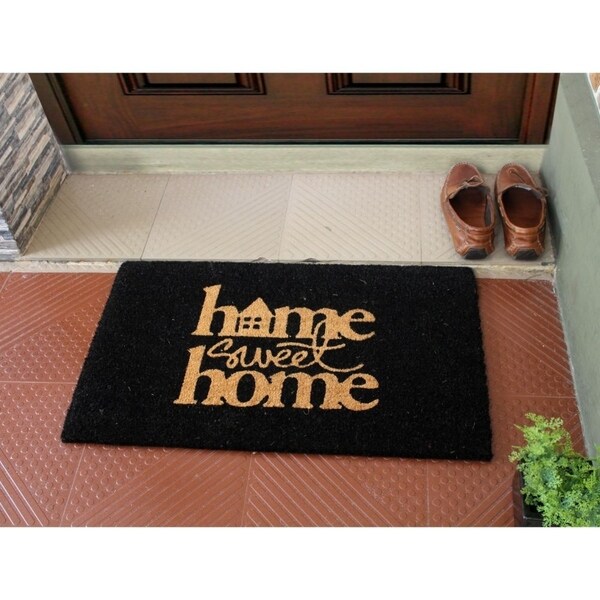 Rugs Carpets Home Sweet Home Rubber Pin Doormat Indoor Outdoor