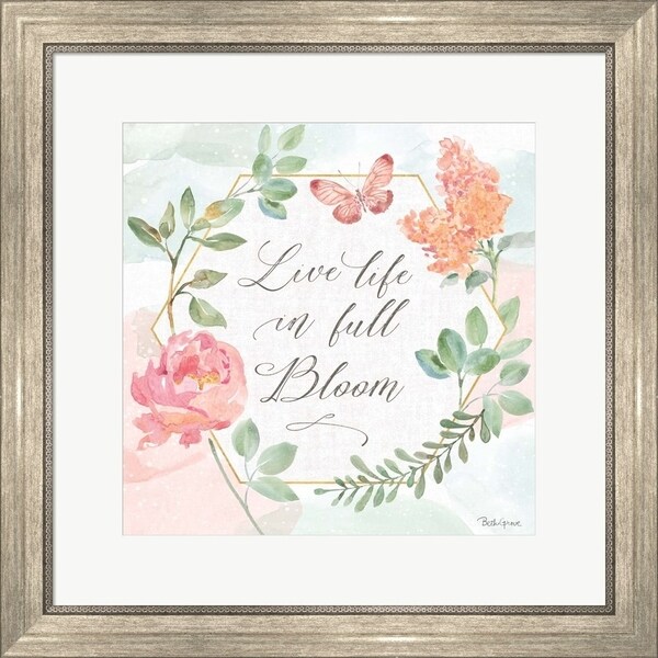 Beth Grove 'Watercolorful V' Framed Art