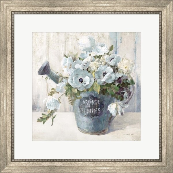 Danhui Nai 'Garden Blooms II Blue Crop' Framed Art