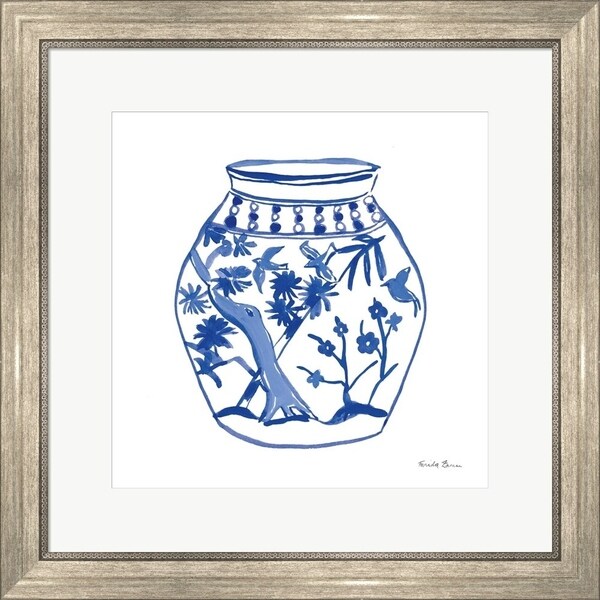 Farida Zaman 'Chinoiserie VII' Framed Art