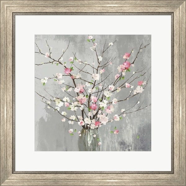 Asia Jensen 'Delicate Pink Blooms' Framed Art