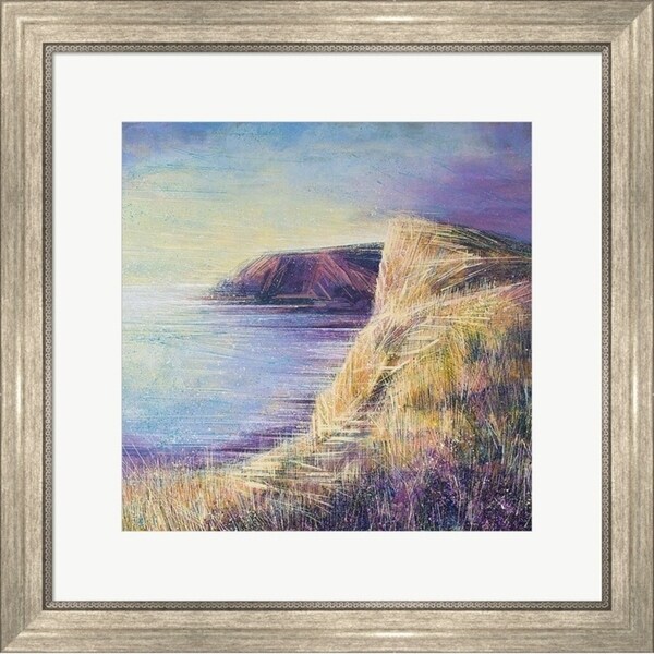 Marc Todd 'Coastal Cliffs At Sunset' Framed Art