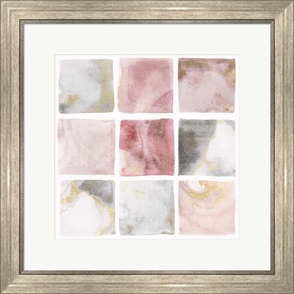 Isabelle Z 'Blush Squares II' Framed Art
