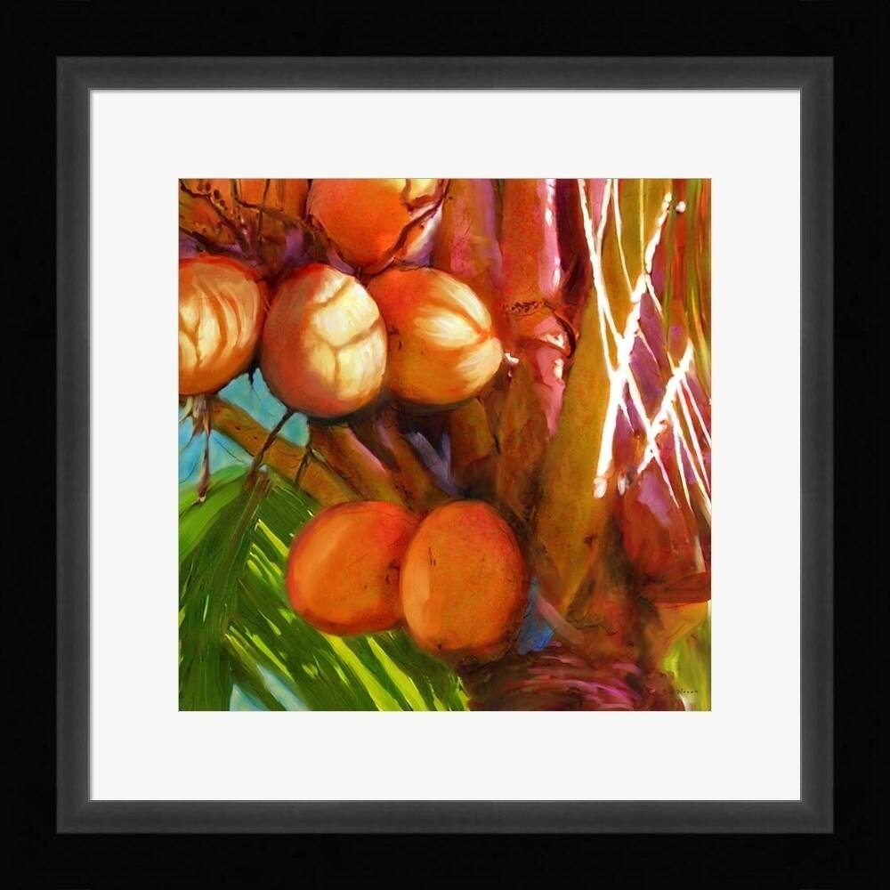 Rick Novak 'Water Palm 1' Framed Art