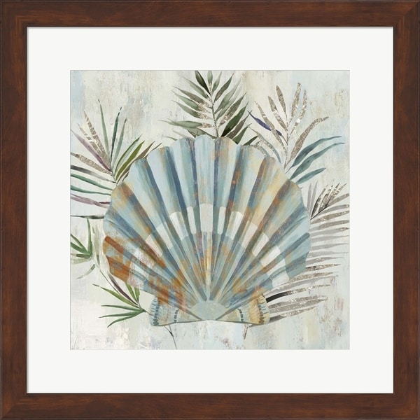 Aimee Wilson 'Turquoise Shell II' Framed Art