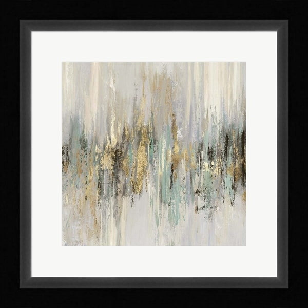 Tom Reeves 'Dripping Gold II' Framed Art - Overstock - 29237849