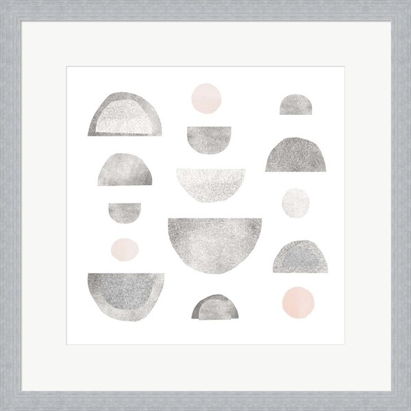 Emma Scarvey 'Half Circles I' Framed Art