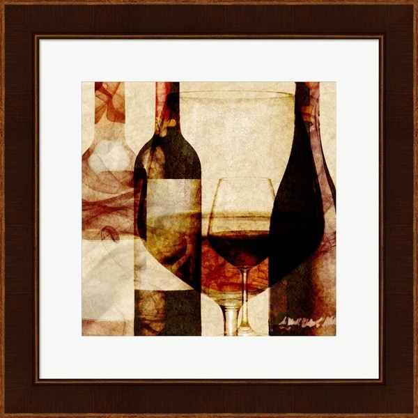 Alonzo Saunders 'Smokey Wine II' Framed Art