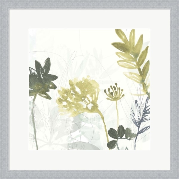 June Erica Vess 'Tropical Stems I' Framed Art
