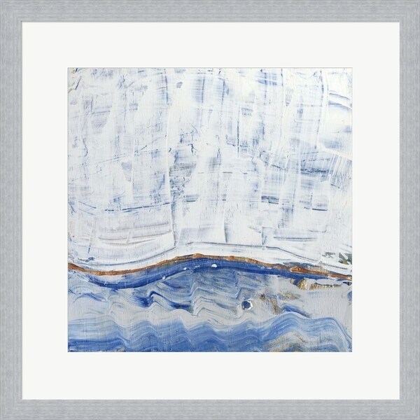 Alicia Ludwig 'Blue Highlands III' Framed Art