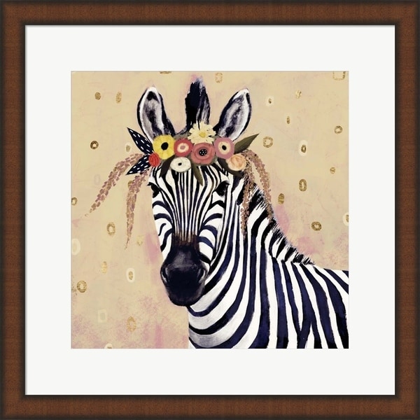 Victoria Borges 'Klimt Zebra II' Framed Art