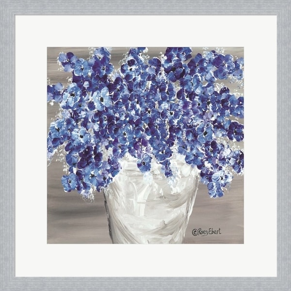 Roey Ebert 'Blooming Blues' Framed Art