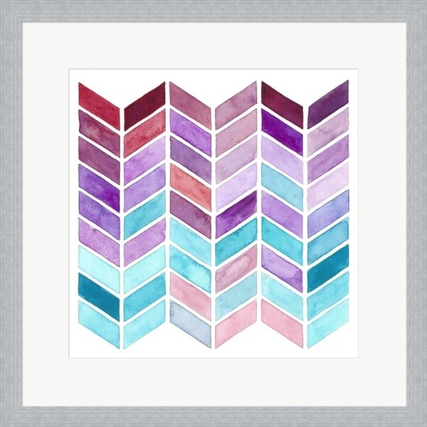 Regina Moore 'Geometric Trance I' Framed Art