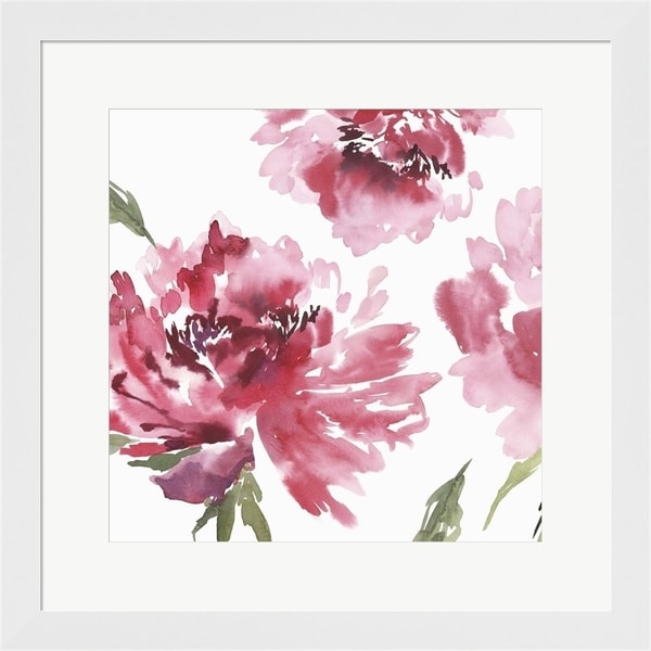 Isabelle Z 'Crimson Blossoms II' Framed Art