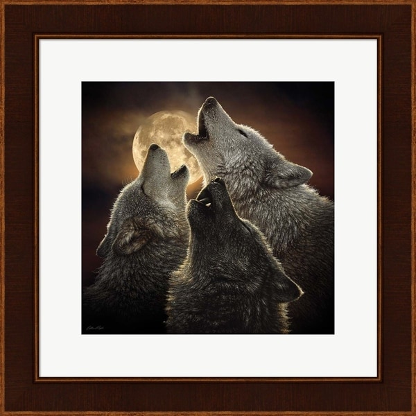 Collin Bogle 'Wolf Trinity' Framed Art