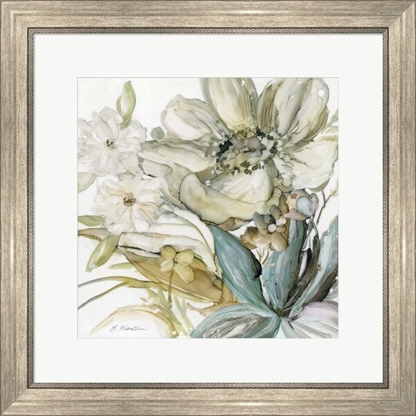 Elizabeth Franklin 'Seaglass Garden II' Framed Art
