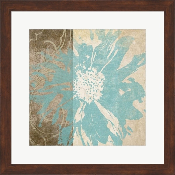 Alonzo Saunders 'Flower Flake II' Framed Art
