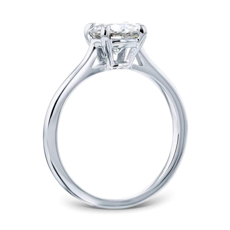 Annello by Kobelli 14k Gold 1 Carat Diamond Solitaire Taper Shank Engagement Ring