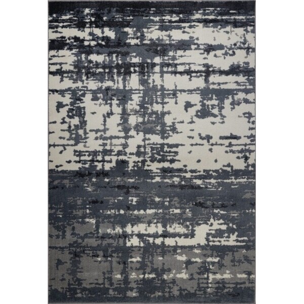 Shop LaDole Rugs Durable Barrie Turkish Area Rug in Grey Ivory