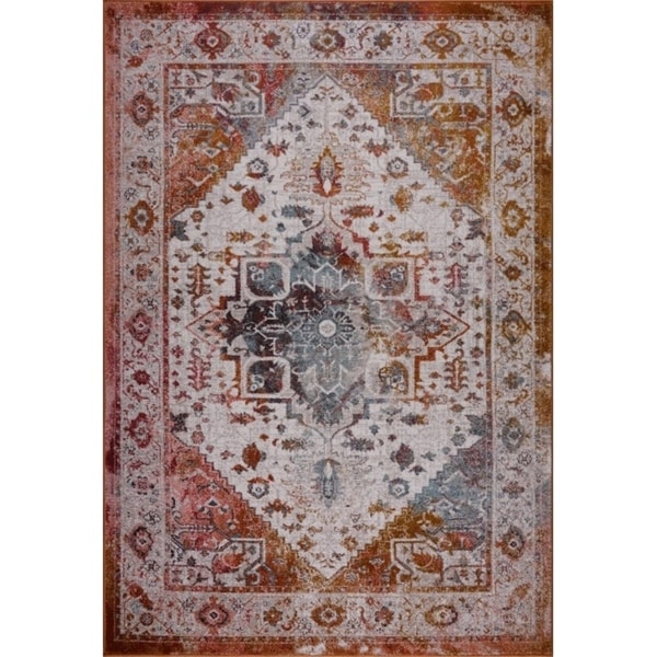 LaDole Rugs Modena Traditional Mat in Brown Cream