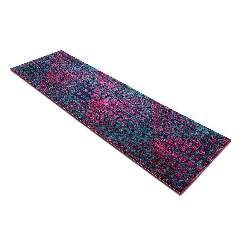 LaDole Rugs Smooth Area Rug in Geometric Pattern in Yellow